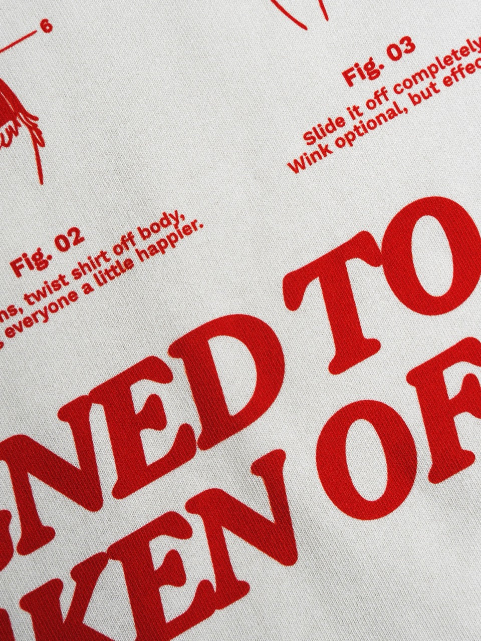 Designed To Be Taken Off Tee - Red