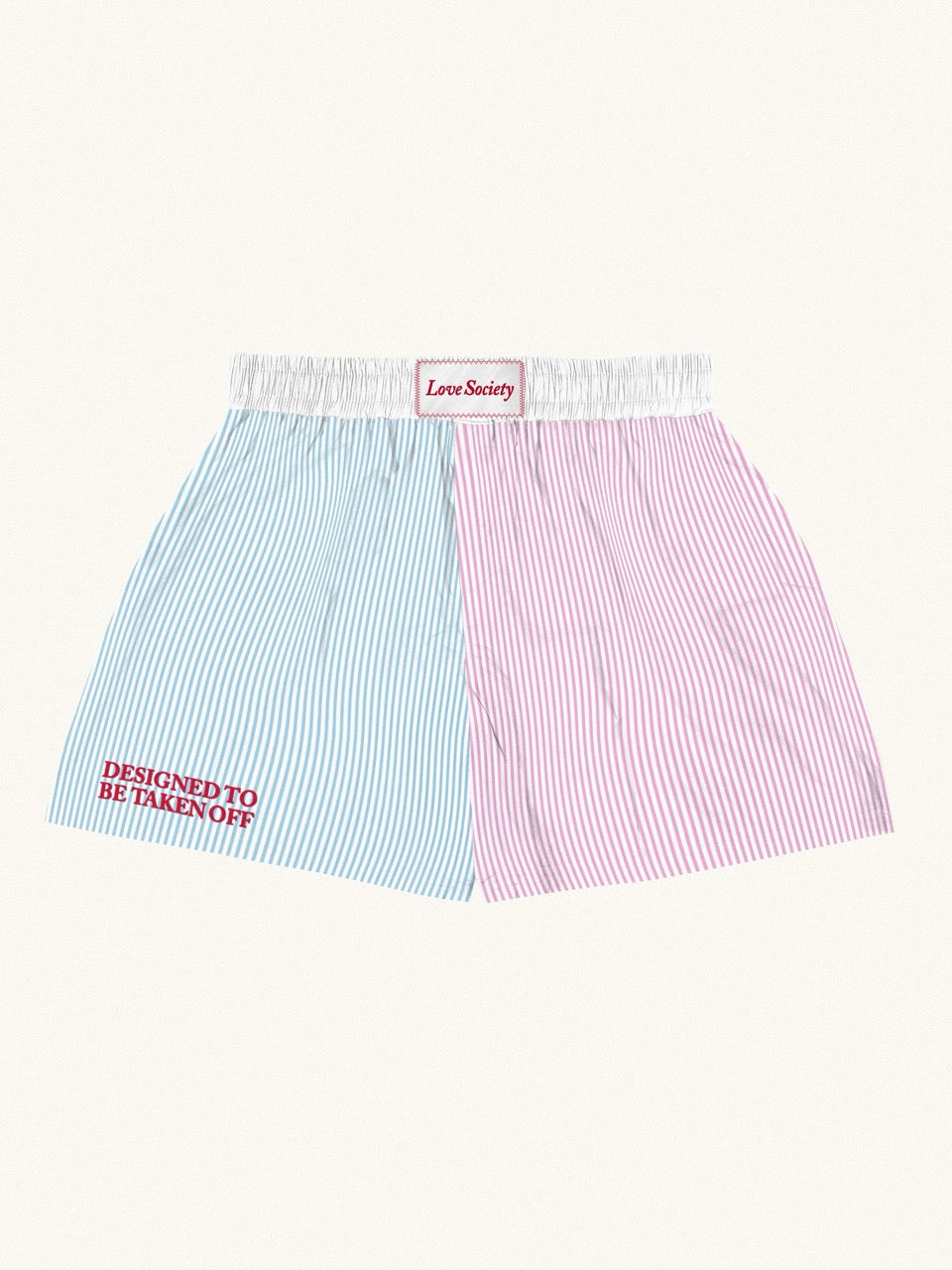 Designed To Be Taken Off Shorts - Blue/Pink