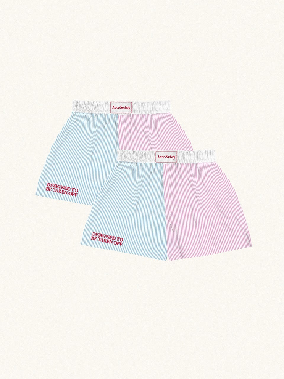 Designed to Be Taken Off Shorts - Blue/Pink Bundle