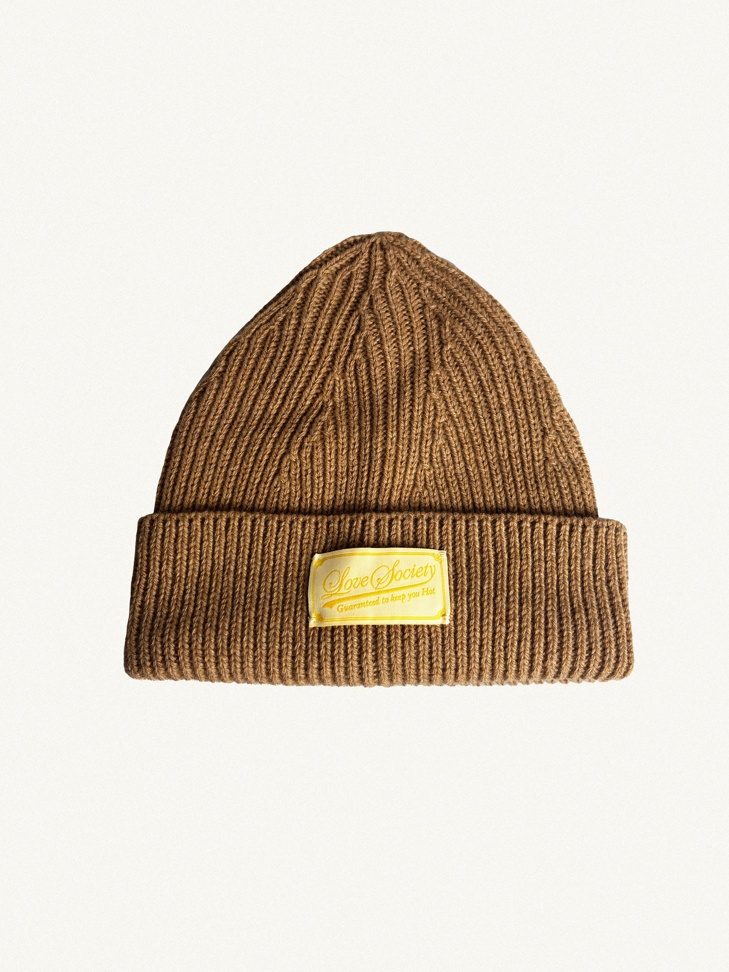 Guaranteed To Keep You Hot Camel Beanie