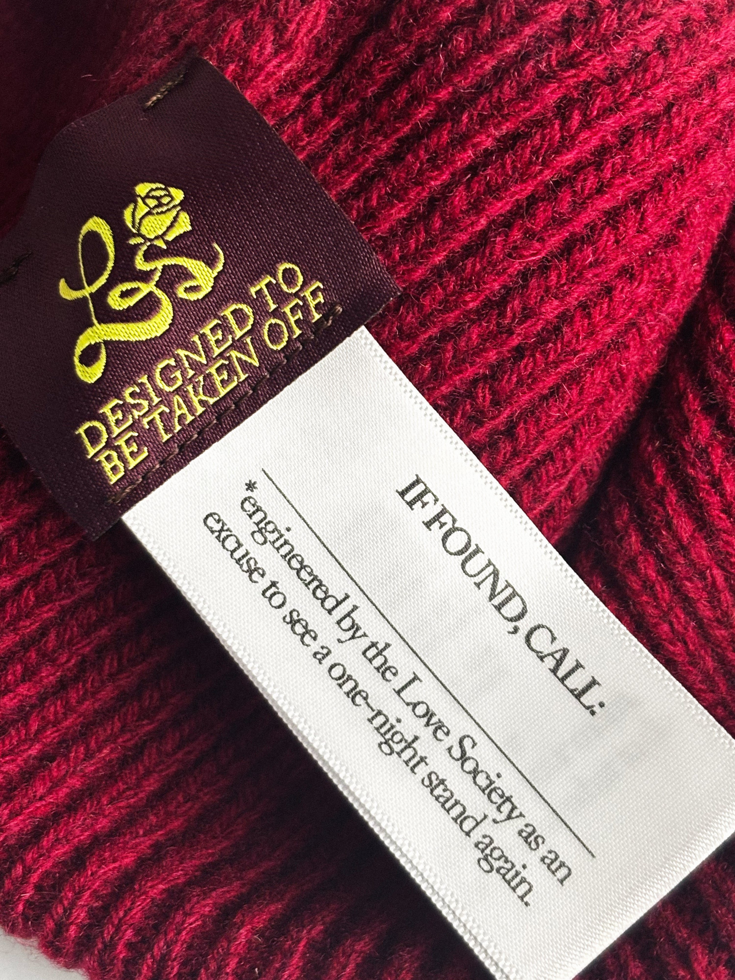 "Guaranteed To Keep You Hot" Red Beanie