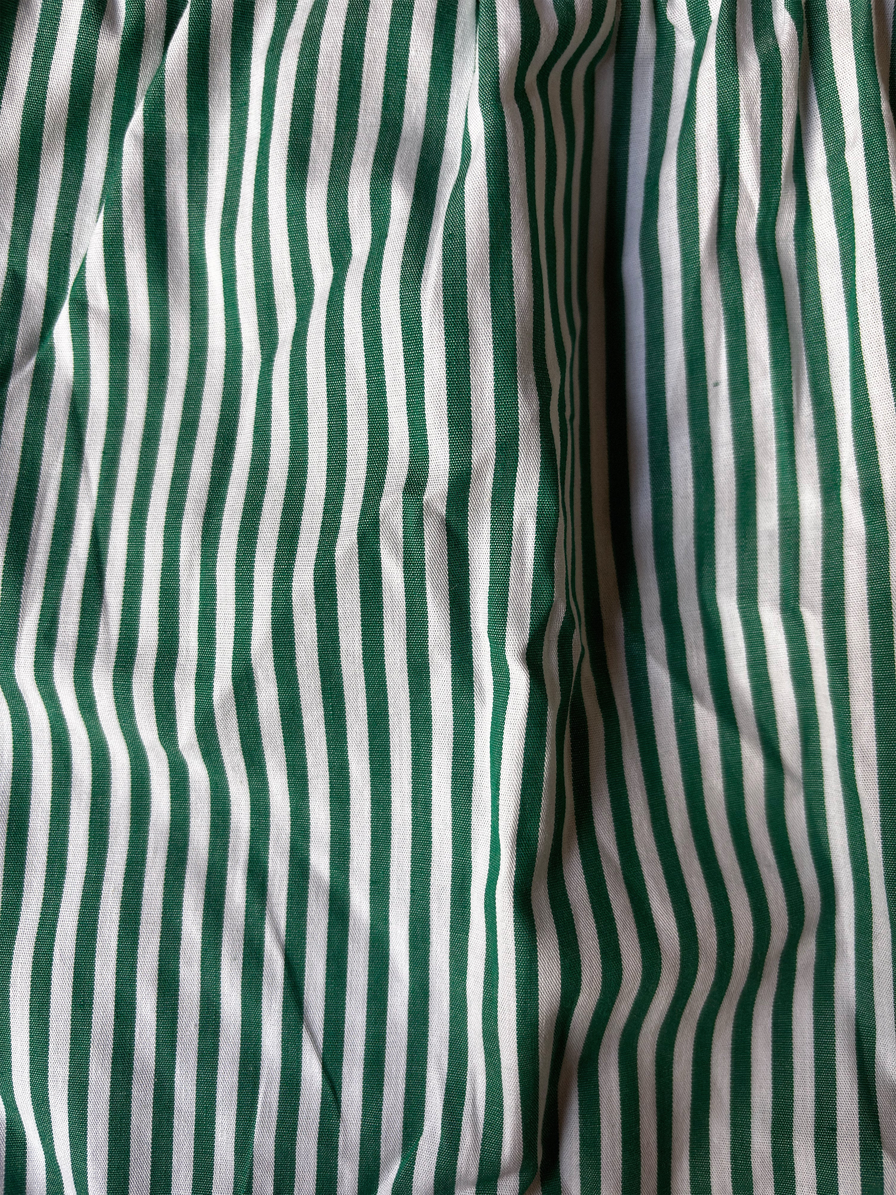 Green Striped Shorts