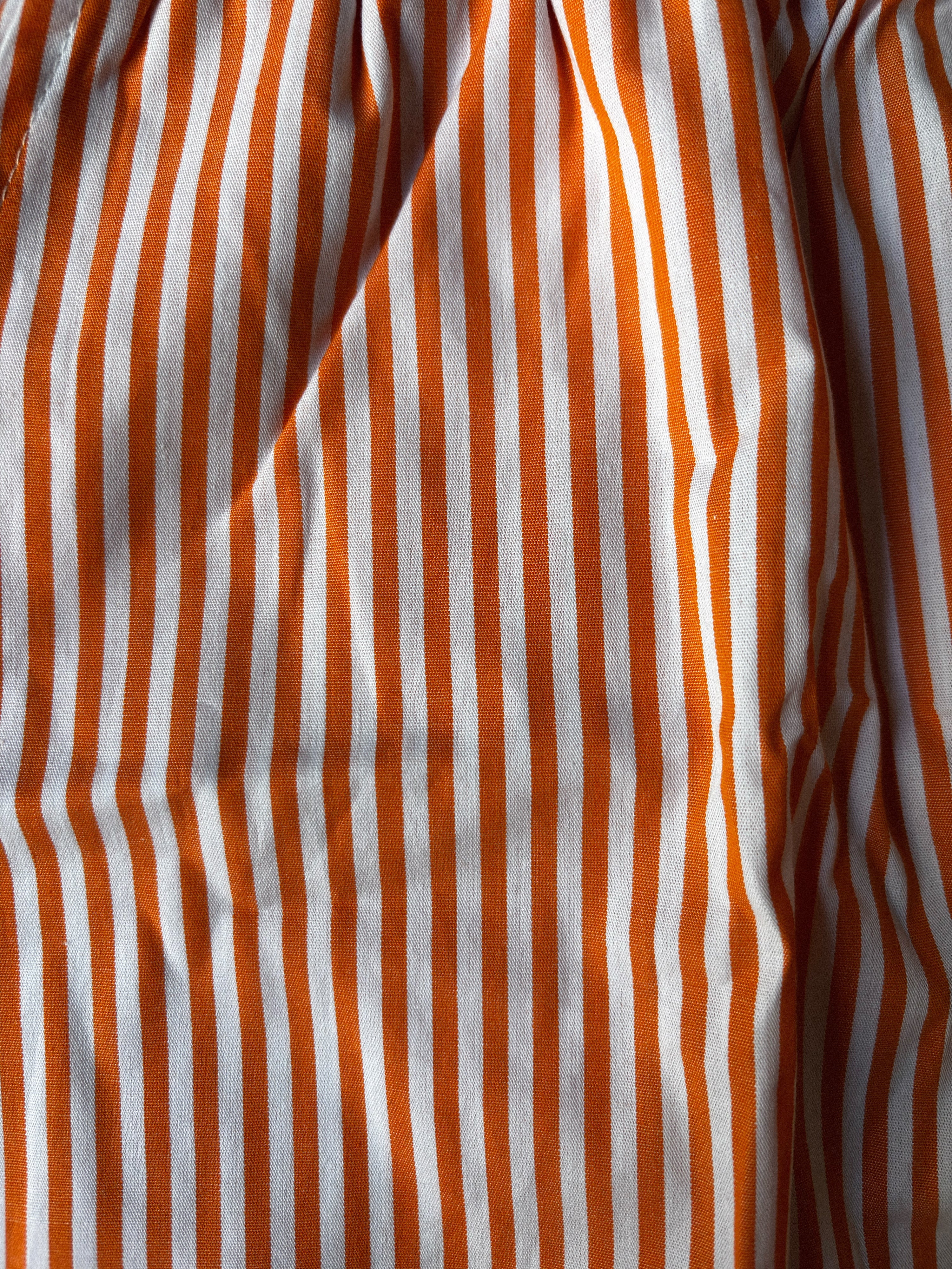 Orange Striped Shorts